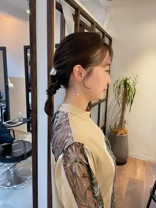 ミディアム ヘアアレンジ 高橋 愛美のヘアスタイル