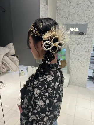 ヘアアレンジ アレンジ/ブラウン カラー HARU🕯のヘアスタイル