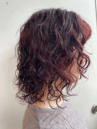 ミディアム カラー パーマ 🎀レイヤー/パーマ カラー/ai🎀のヘアスタイル