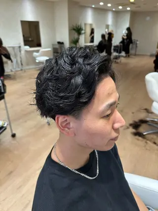 パーマ メンズ 【似合わせ】 藤原 拓徒のヘアスタイル