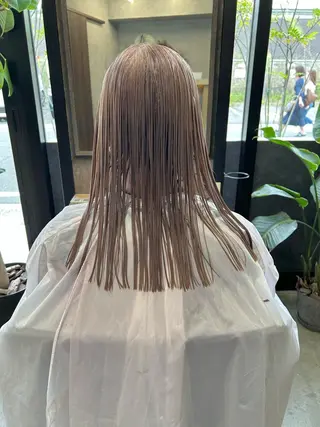 セミロング カラー Haru/THREE …by velvetのヘアスタイル