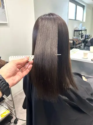 ロング 添田 拓哉のヘアスタイル