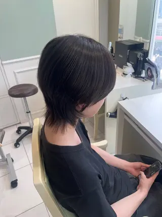 メンズ レイヤー/パーマ/ 暖色系/貞金瑞波のヘアスタイル