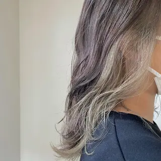 セミロング カラー ヘアアレンジ 仲間 菜々世のヘアスタイル