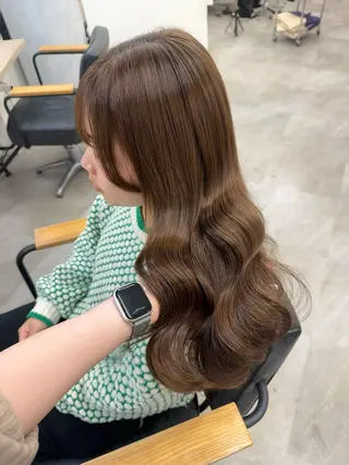 ロング カラー ヘアアレンジ Himawari♡ 柔らかいカラーのヘアスタイル