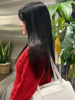 ロング ARISA︎ メンズハイトーンのヘアスタイル