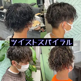 パーマ メンズ 渋谷/フェード/ 國分 翔のヘアスタイル