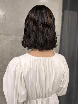 ミディアム カラー パーマ 吉田一輝 外国人パーマのヘアスタイル