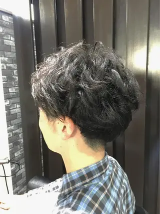 ショート パーマ メンズ Rise Heart 中村 裕介のヘアスタイル
