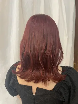 ミディアム カラー 顔周りカット 🎀サヤカ🎀のヘアスタイル