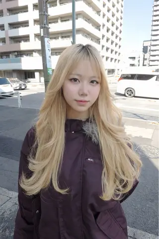 ロング noya karinのヘアスタイル