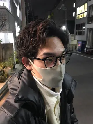 ショート パーマ メンズ 木村陸弥🌿似合わせ 再現性メンズヘアのヘアスタイル