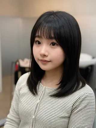 ミディアム ✨レイヤーカット✨ 顔まわり✂️鎌倉楓麻のヘアスタイル