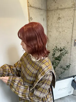 ミディアム カラー 🌝ぷる艶ハイトーン 柔らかヘア🍅まあやのヘアスタイル