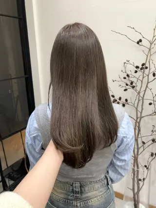 セミロング カラー ヘアアレンジ ena/ブリーチなし 透明感・レイヤー🎀のヘアスタイル