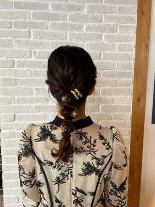 ロング ヘアアレンジ Topstylist YUKIのヘアスタイル