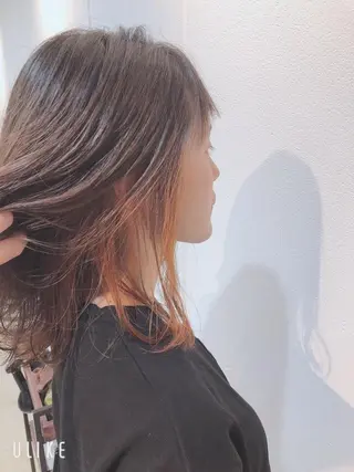 ミディアム カラー cherir髪質改善 パーソナルカラー診断のヘアスタイル