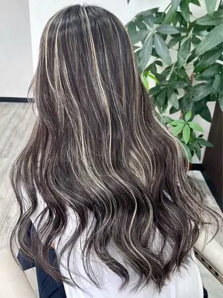 ロング カラー ヘアアレンジ Belle hair Design青野大貴のヘアスタイル