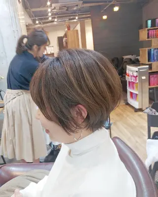 ショート カラー パーマ ヘアアレンジ 6月オープン♪豊見城 Lodattu✁清水のヘアスタイル