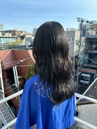 ロング カラー HANAME 原宿美容室のヘアスタイル