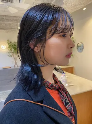 ミディアム カラー 砂原 ひよりのヘアスタイル