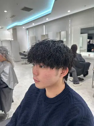 ショート パーマ メンズ 🐺韓国風メンズ特化 あさひ🐺のヘアスタイル