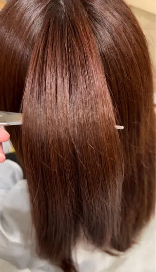 ロング カラー 似合わせ 顔周りYUUGAのヘアスタイル