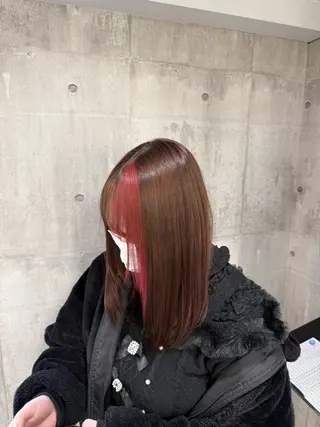 ミディアム カラー メンズ ☁️かずき☁️青.紫 推し活カラー💫のヘアスタイル