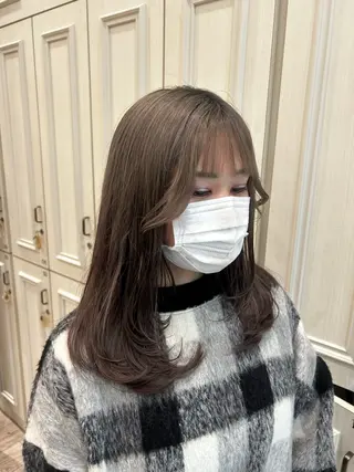 ロング 梅田美容室/ ウルフカットのヘアスタイル