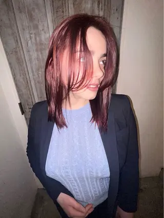 ミディアム カラー はな ∕カットモデル募集中のヘアスタイル