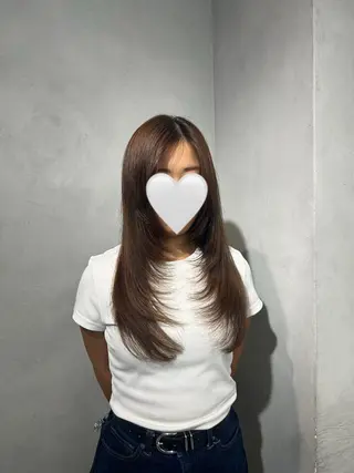 ロング 大村 咲羅のヘアスタイル