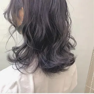 セミロング カラー 佐藤 梨里花 ❤︎のヘアスタイル