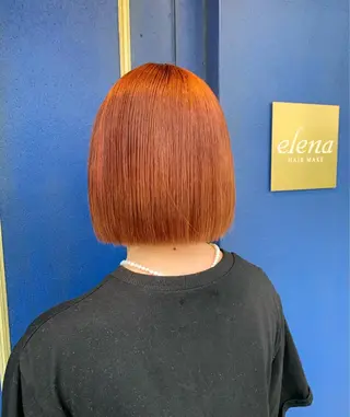 セミロング カラー ヘアアレンジ 💛髪質改善/透明感 カラー🧡reikaのヘアスタイル