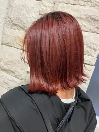 ミディアム カラー ヘアアレンジ メンズ キッズ ネイル マツエク・マツパ 透明感カラー🤎 ゆりのヘアスタイル