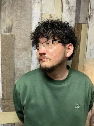 ショート パーマ メンズ メンズ特化型/永井 友貴のヘアスタイル