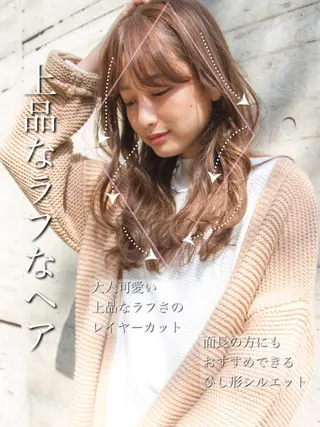 セミロング 【1日2名様限定】 AFLOAT白川雄副のヘアスタイル