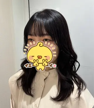 カラー パーマ 間島 叶のヘアスタイル