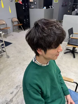 ショート パーマ メンズ メンズ専門サロン wokeのヘアスタイル