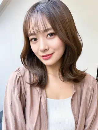 ミディアム カラー 【店長】韓国ヘア/ 美髪ケア 野沢綾馬のヘアスタイル