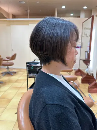 ショート ボブ/ゆるふわ ボブパーマ/とういのヘアスタイル