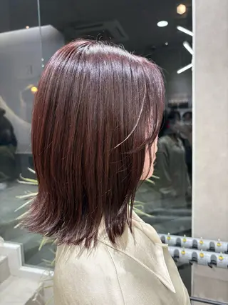 ミディアム 野口 桃香のヘアスタイル