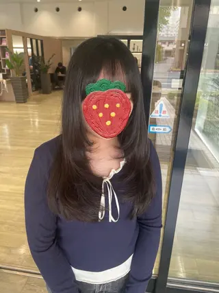 ロング 田中 あかりのヘアスタイル