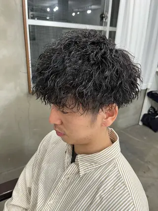 ショート パーマ メンズ メンズ満足度No.1 代表　北野拓海　蕨のヘアスタイル