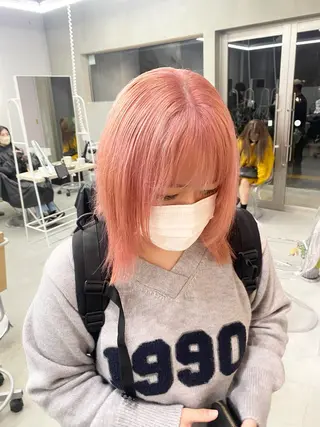 ミディアム カラー 前橋 姫奈のヘアスタイル