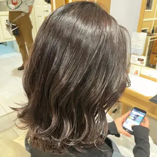 ミディアム カラー すげさやか ✨メンズカットパーマのヘアスタイル