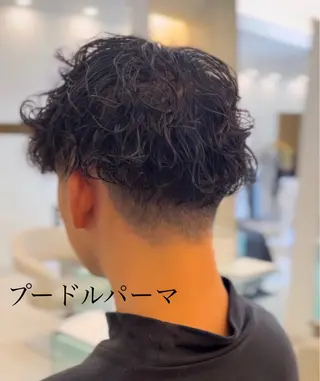 パーマ メンズ 似合わせカット暖色 カラーhiyonaのヘアスタイル