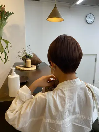 ショート カラー うる艶ヘア♡韓国好き 透明感　shotaのヘアスタイル