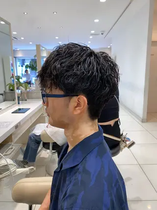 ショート パーマ メンズ 大澤 健介のヘアスタイル