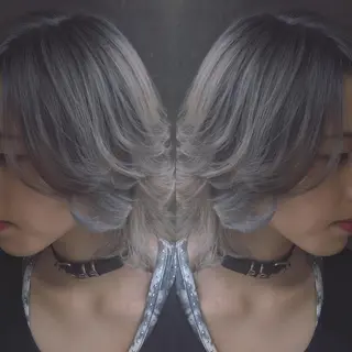 ショート カラー ハイトーン×髪質改善 KENTAのヘアスタイル