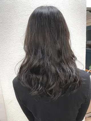 セミロング カラー 野呂 隼人のヘアスタイル